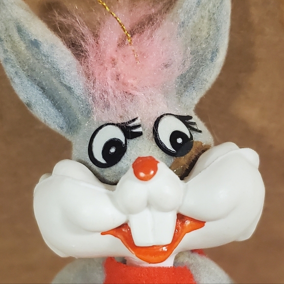 Vintage Flocked Honey Bunny Ornament - Picture 12 of 16